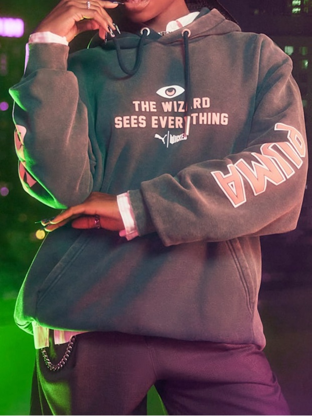 Puma x Wicked Witch Dark Myrtle Wizard of Oz special edition Hoodie relaxed fit